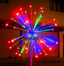6.5ft/2m Outdoor LED Fireworks Light Holiday Home Decor Red+Blue+Green+Yellow - £311.65 GBP