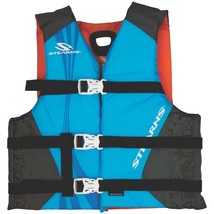 Stearns Antimicrobial Nylon Vest Life Jacket - 30-50lbs - Blue - £37.08 GBP