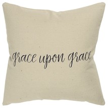 Black Taupe Canvas Grace Throw Pillow - £54.58 GBP