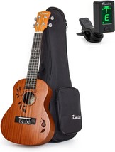 Kmise Concert Ukulele Uke Acoustic Hawaiian Guitar 23 Inch 18 Frets Maha... - £66.76 GBP