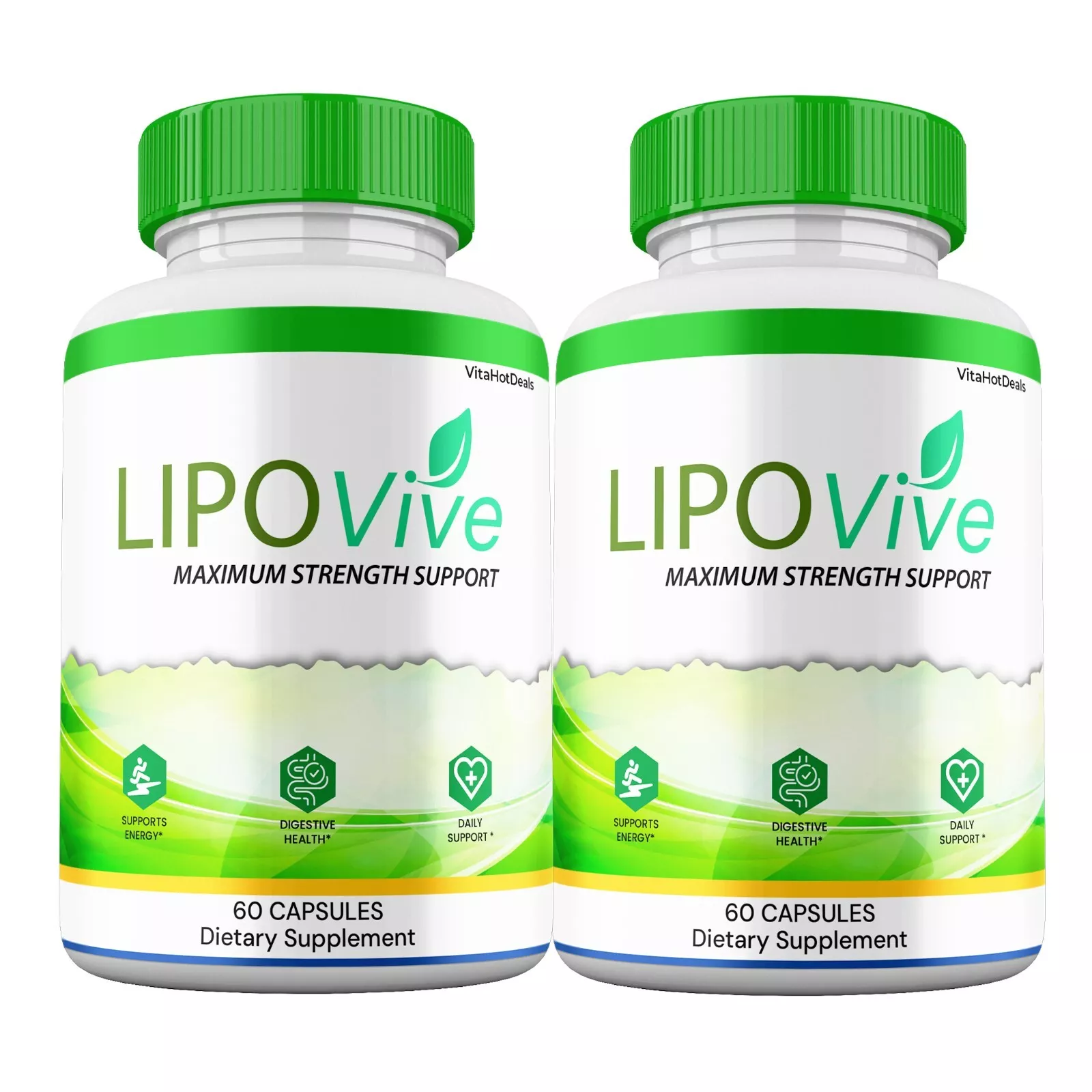 LipoVive Capsules Premium Strength Supplement for Daily Wellness 2 Pack - $1,045.60 MXN