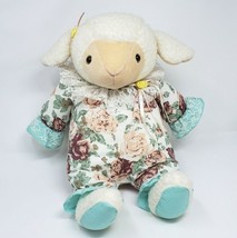 17&quot; Vintage Kids Of America Baby Lamb Flower Pj&#39;s Stuffed Animal Plush Toy Sheep - £37.21 GBP
