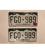 Colorado 2019 Auto License Plate Set #FGO-989 Collector Man Cave Pub Wal... - $46.82 CAD