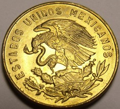 Mexico 1967 5 Centavos Gem Unc Brass Coin~White Josefa~Free Shipping - $3.32