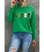 LUCKY Chenille Embroidered Graphic Sweatshirt - $31.19