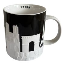 Starbucks Paris Relief Coffee Mug Black White 16 oz New SKU - $85.63 CAD