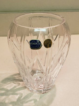 Bohemia Crystal Hand Cut Design 24% PbO Vase Made In Czech Republic (NEW) - £23.62 GBP