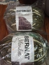 2 Pack Bernat Blanket Big Ball Yarn-Gathering Moss 161110-10107 - £15.49 GBP