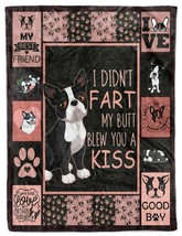 My Best Friend Boston Terrier Blanket Fleece Puppy Pet Lover Blanket Xmas Gift - £47.38 GBP+