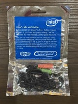 intel Skype Kit PC CD Software Ear Headset Cords Plug Original Vintage P... - $363.96 MXN