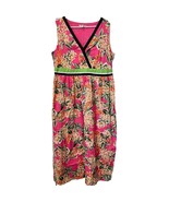 JOE BROWNS Pink Floral Maxi Dress US 16 UK 20 Lined Summer Sleeveless - $31.79