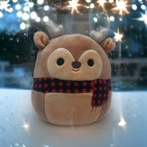 Squishmallow 5” Darla Reindeer W/ Scarf Christmas 2021 NWT Squishmallows 4.5” - £9.76 GBP