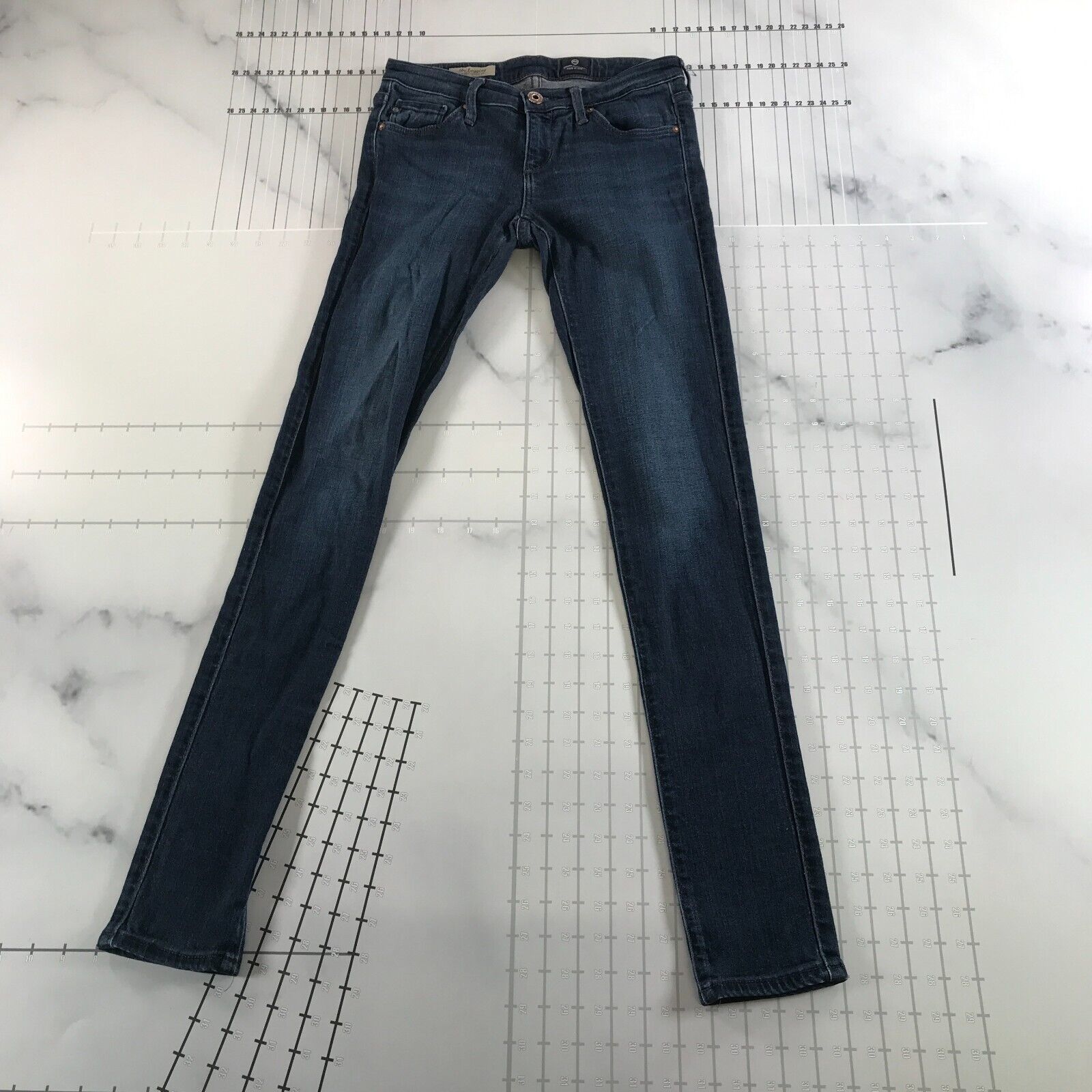 Primary image for AG Adriano Goldshmied Jeans Womens 24 Blue Low Rise Skinny Cotton Blend USA