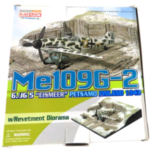 Dragon Me109G-2 Finland 1943 w/Revetment Diorama 1:72 Scale Die Cast Model 50333 - £50.21 GBP