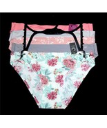 5 Vince Camuto Floral Solids Mint Grey Pink Coral No Show Bikini Panties... - $834.16 MXN