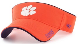Clemson Tigers NCAA &#39;47 Top Rope Orange Golf Sun Visor Hat Cap Adult Adjustable - £13.53 GBP