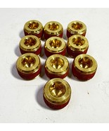 10-Parker Brass Countersunk Internal Hex Drive 3/8” Male NPT Pipe Fittin... - $19.75