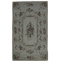 Premium 3x5 Authentic Handmade French Needlepoint Rug PIX-23078 - £381.67 GBP