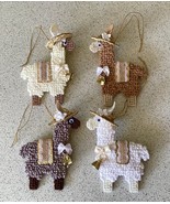Handmade Needlepoint High Society Llama/Alpaca Ornament - Choice of 4 Co... - £2.40 GBP