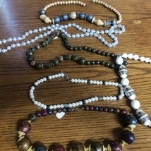 Mid Mod Vintage costume jewelry necklaces - lot of 6 - $17.89