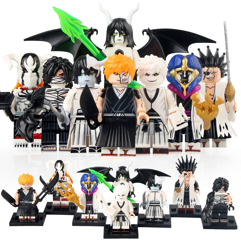 Bleach Ichigo Ulquiorra Cifer Zangetsu Mayuri Lego Compatible 8pcs Minifigures