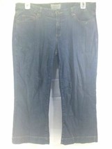 Tex By Max Azria Womens Casual Short Denim Capri Pants Jeans Flare Size 10 NWOT - £11.77 GBP