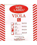 Super Sensitive Red Label Viola Junior 13 Inch G String (SS4134) - £8.60 GBP