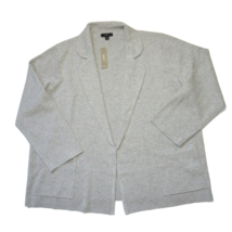 NWT J.Crew Eloise in Heather Gray Open-Front Sweater Blazer Cardigan M - £79.47 GBP