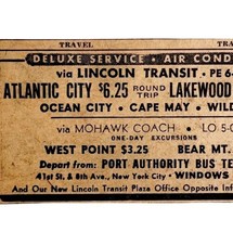 Lincoln Transit Bus Service Advertisement 1963 Atlantic City Ocean City DWDD17 - £31.37 GBP