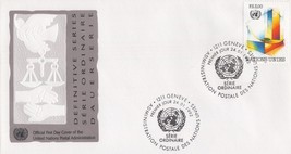 ZAYIX - United Nations FDC 3f Definitive Issue Geneva cachet 031823-SM54 - £1.60 GBP