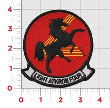4&quot; NAVY VAL-4 BLACK PONIES LIGHT ATKRON FOUR FIXED WING SQUAD EMBROIDERE... - £23.94 GBP