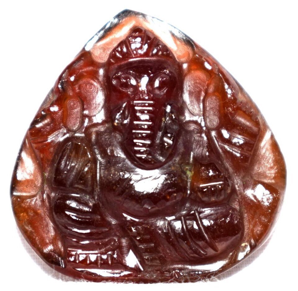 Lord Ganesha In Natural Gomed Gemstone - 35 carats - $138.60