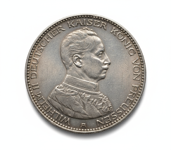 1914 Imperio Alemán Guillermo II Fantasía 5 Mark Arte Medalla Restrike - €11,49 EUR