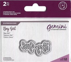 Crafter&#39;s Companion. Gemini. Boy Girl Die Set. Die Cutting Cardmaking Cr... - $3.62 CAD