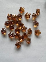 12 pcs Swarovski Crystal Copper Flowers 14mm - £7.47 GBP