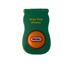 LITTLE TIKES Vintage 2006 Green Play Flip Cell Phone Pretend Toy Kids RARE - £24.35 GBP