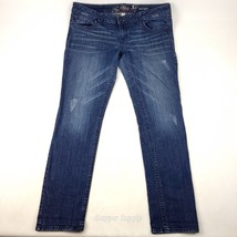 Refuge Jeans Womens Size 14R Flirty Everyday Skinny Distressed Mid Rise - $26.72