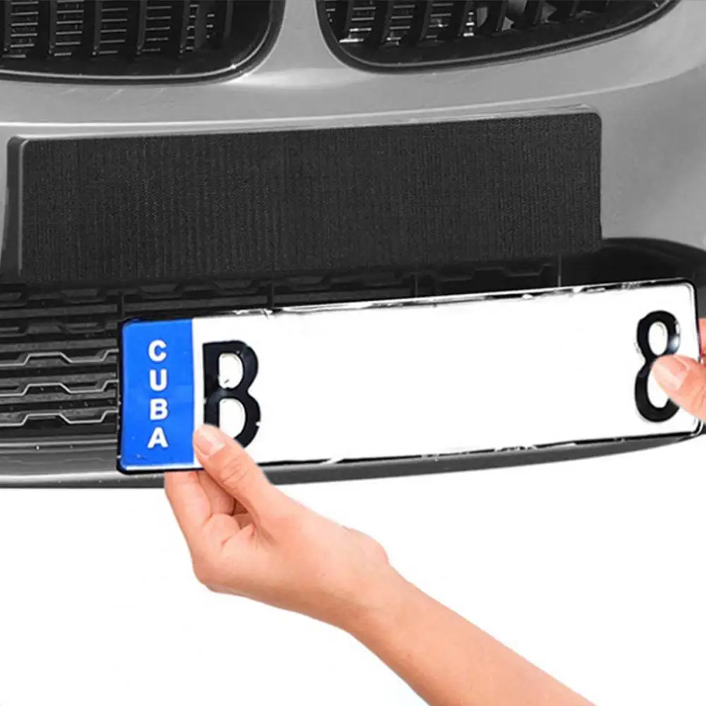 2Pcs/Set Heat-resistant Adhesive License Plate Holder Lightweight Number Plate - £13.81 GBP