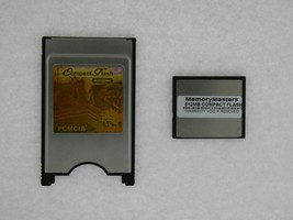 512MB Compact Flash + PC Karte Pcmcia Adapter Janome 512MB - £35.94 GBP