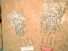 400 pcs Aluminum Pop Rivets 200 ea  3/16&quot; x 3/4&quot; &amp; Large Flange 3/16&quot; x 3/4&quot; New - £261.87 GBP