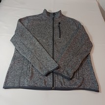 Ocean &amp; Coast Men&#39;s Gray Full Zip Pockets Fleece Jacket Long Sleeve Size... - $364.34 MXN