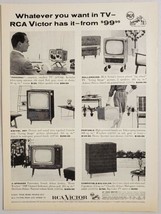 1956 Print Ad RCA Victor Television Sets 6 Portable &amp; Console Models - £9.39 GBP