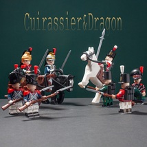 11pcs Napoleonic Wars British soldiers French Cuirassier Dragoon Minifigures Toy - £21.10 GBP