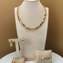 Yuminglai Heart Jewelry XOXO Jewelry African Fashion Jewelry for Women FHK10242 - £54.83 GBP