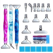 SparkleCraft 21PCS Diamond Painting Pens Kit - Metal Screw Thread Tips, Diamond - $43.55