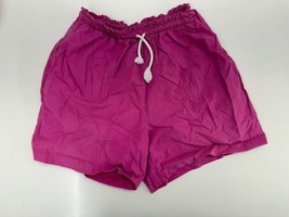 Juke Box by Ideas Womens Shorts Size Large Pink Drawstring Elastic Waist... - £9.43 GBP