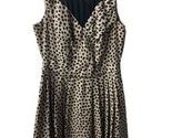 Bcbg Genration Womens Size 0 Black Tan Dress Fit and Flair Sleeveless Po... - $14.54