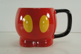 Disney Store Exclusive Mickey Mouse Pants Red Yellow Coffee Mug Cup - $9.46