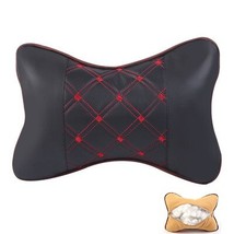1PC Car Neck Pillow Auto  Both Side PU Leather Pack Headrest For Head Pain Relie - £33.93 GBP