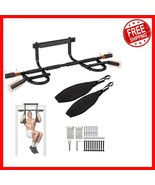 Multi-Functional Doorway Pull-Up Bar with Ab Straps - Perfect for Home W... - $81.25 CAD